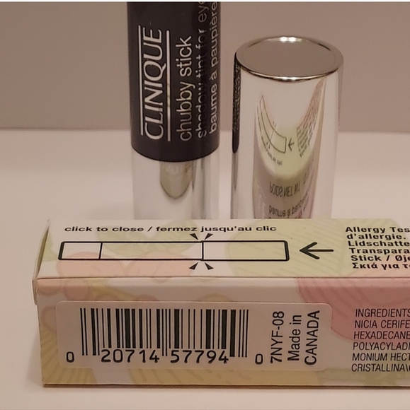 CLINIQUE Chubby Stick Shadow Tint For Eyes *08 CURVACEOUS COAL* / .10 oz / NIB - Picture 5 of 6